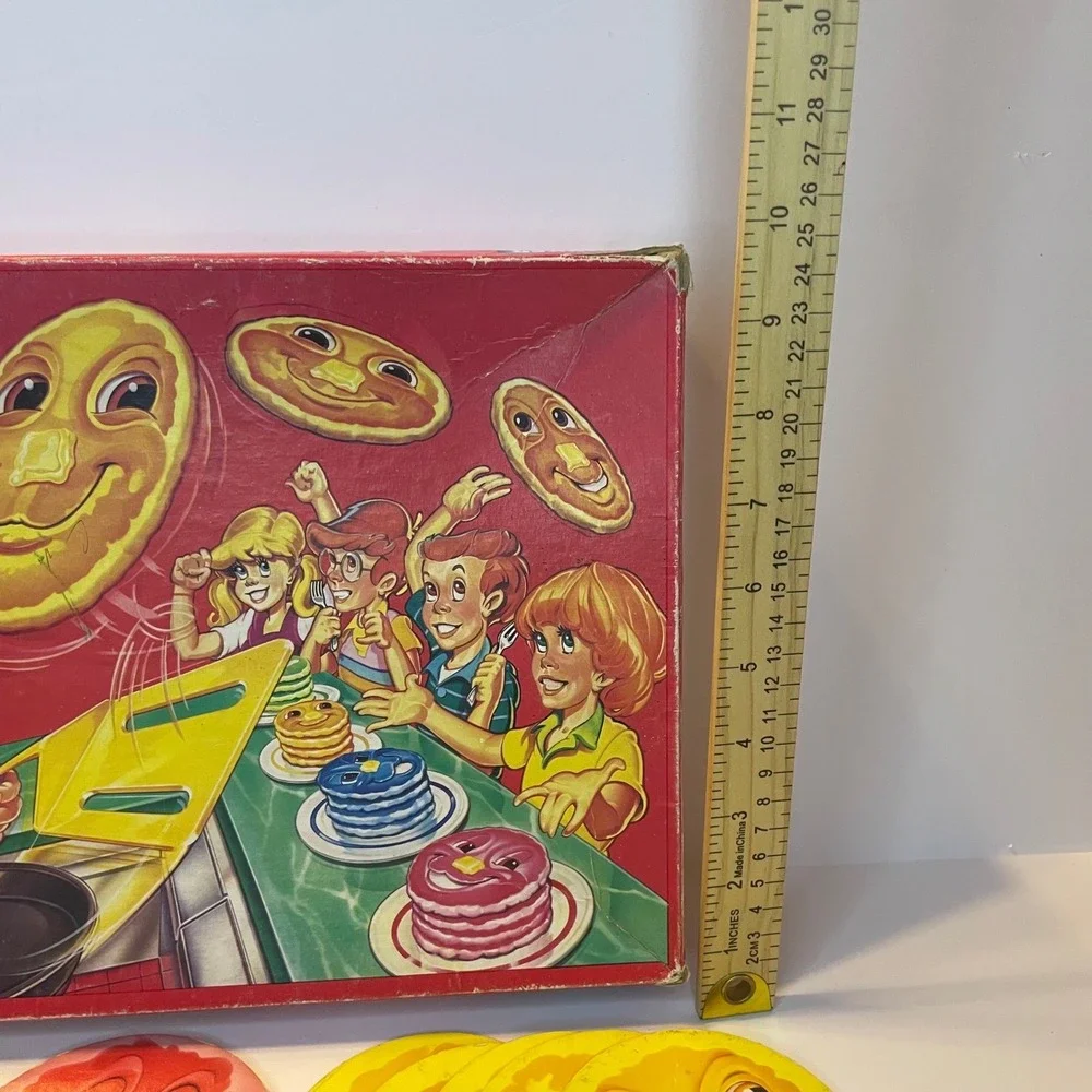 Flippin' Flapjacks Game Vintage Parker Brothers Pancake Stacking Memory Matching